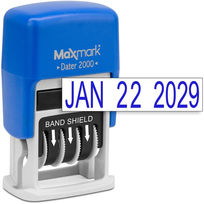 MaxMark 2000 Dater Self Inking Date Stamp - Blue - Image 3